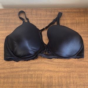 Black racerback bra